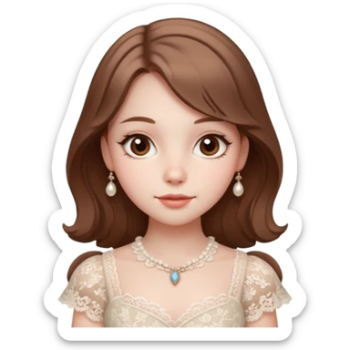 coquette girl sticker