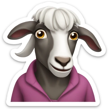 angry nanny-goat sticker