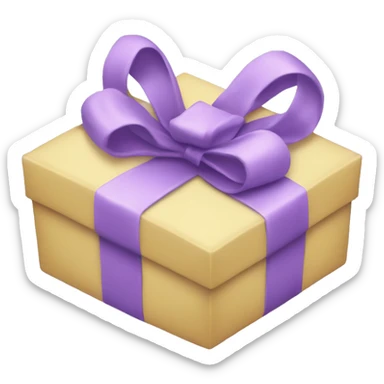 Lilac present sticker