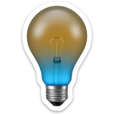 create me a blue lihtbulb icon with this color code 0a8292 sticker