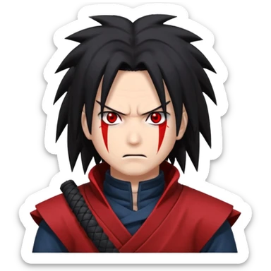 Madara Uchiha reanimated angry face sticker