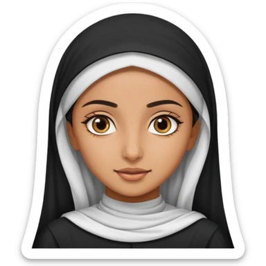 Emirati girl wearning taly sticker