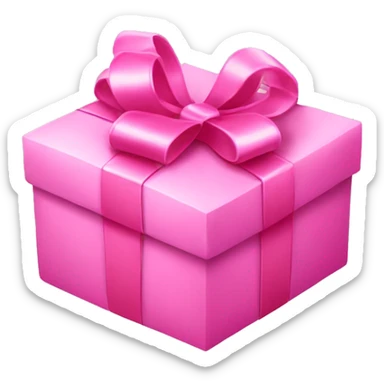 pink birthday present  sticker