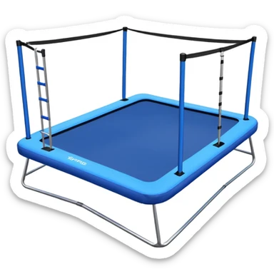 trampoline rectangulaire sticker
