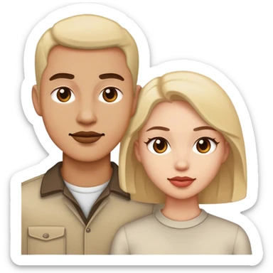 His and hers sticker