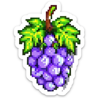 one single grape sticker