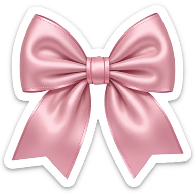 Light pink bow  sticker