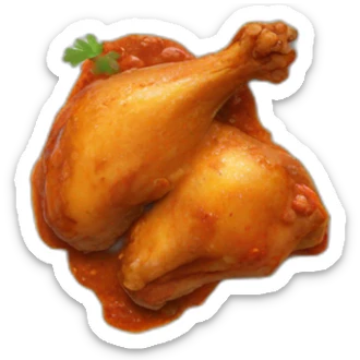chicken masala sticker