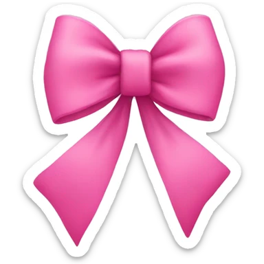 Pink bow  sticker