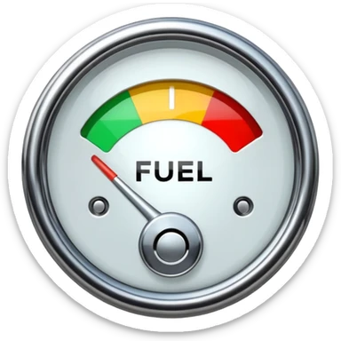 Fuel gage full sticker