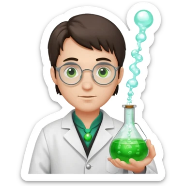 man potion alchemist sticker