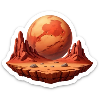 Mars (planet) sticker