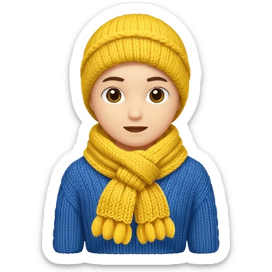 scarf yellow sticker