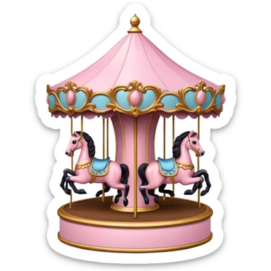 baby pink carousel sticker