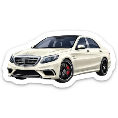 mercedes s63 amg 2012 with white paint  sticker