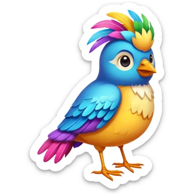 dessert bird sticker