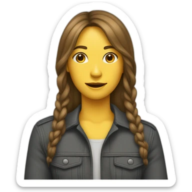 homme dans une femme sticker