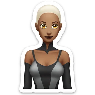 spider woman no hair sticker