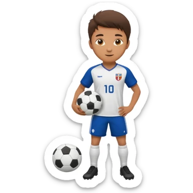 soccer university player sticker