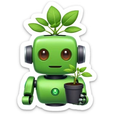Sprout of the game brawl stars sprout is a robot Who helps rosa and he like plants he is a brawler of the mobile game brawl stars sticker