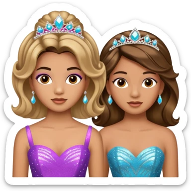 Quinceañera makeover of the boy to girl and before after picture about the boy getting a new look for his Quinceañera makeover  sticker