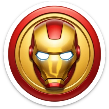 Iron man logo  sticker