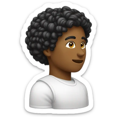 profil gauche d’une tête noire dite tête de Maure, coiffée d’un bandeau blanc. sticker