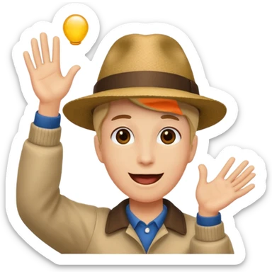 corso terminato vittoria solo cappello in aria sticker