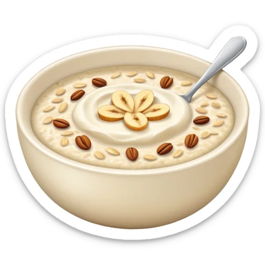 I want an emoji of all bowl with porridge sticker