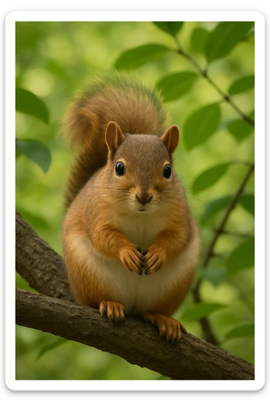 Squirrel sticker