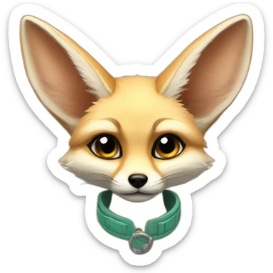 Fennec Fox with ak sticker