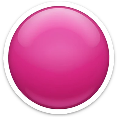 hot-pink sphere. sticker