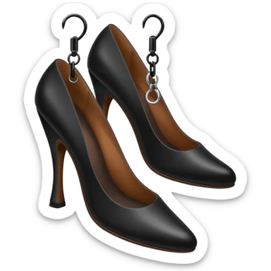 Dangling heels sticker