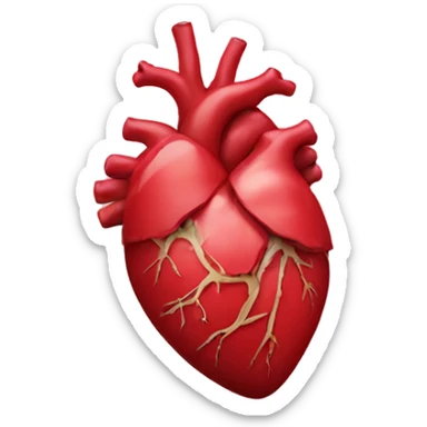 Human heart sticker