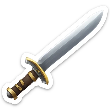 sword but the blade is floppy sticker