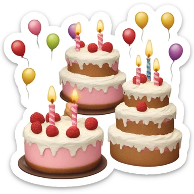Happy Birthday cake sticker