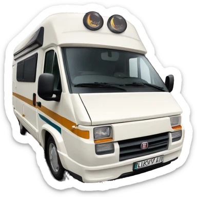 fiat ducato motorhome alkoven oldtimer sticker