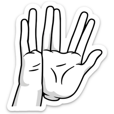 movie director hand frame gesture, film framing sticker