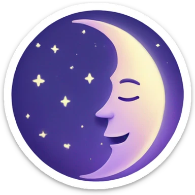 lavender moon sticker