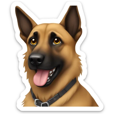 Malinois with long hair  sticker