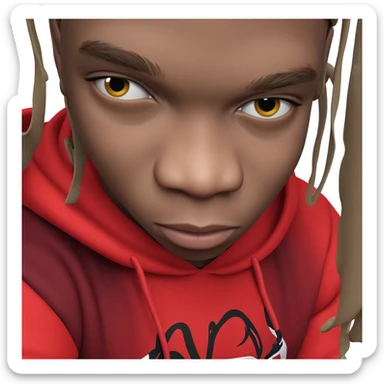 mysterious boy in hoodie sticker