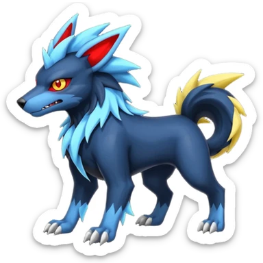 Luxray-Manectric-Zoroark-Houndoom-Pokémon-Fakémon-hybrid-creature sticker