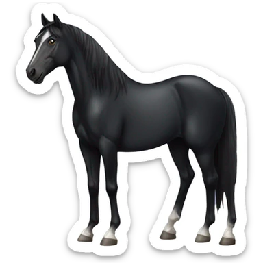 black horse no markings  sticker
