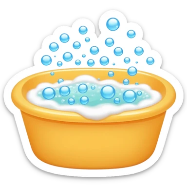 bubble bath sticker