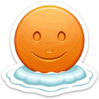 orange soap sticker