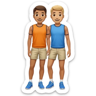 A close up between a mans legs sticker