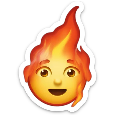 Marketing specialist on fire sticker