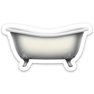 Victorian black bathtub sticker