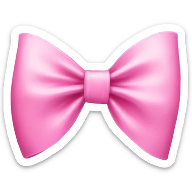 Pink bow sticker