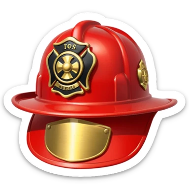 fireman hat sticker